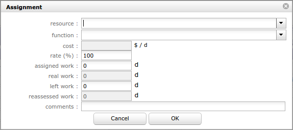 Dialog box - Assignment