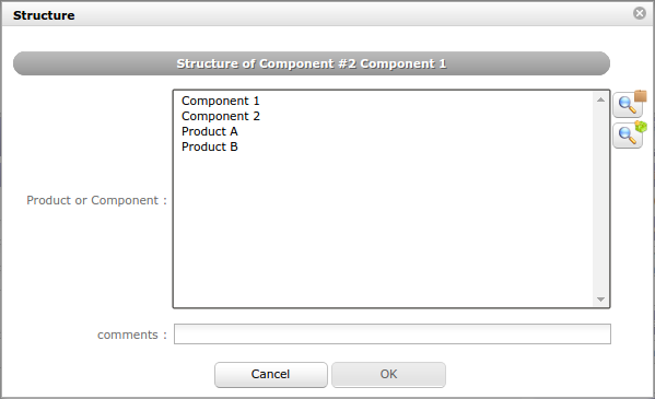 Dialog box - Structure