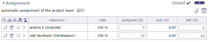 assignment section