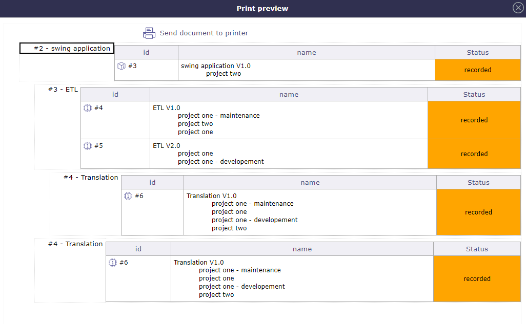 Display the product structure box checked