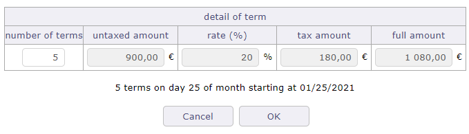 calculation after number of deadlines entered