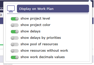 Dynamic Workplan options