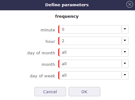 Define parameters