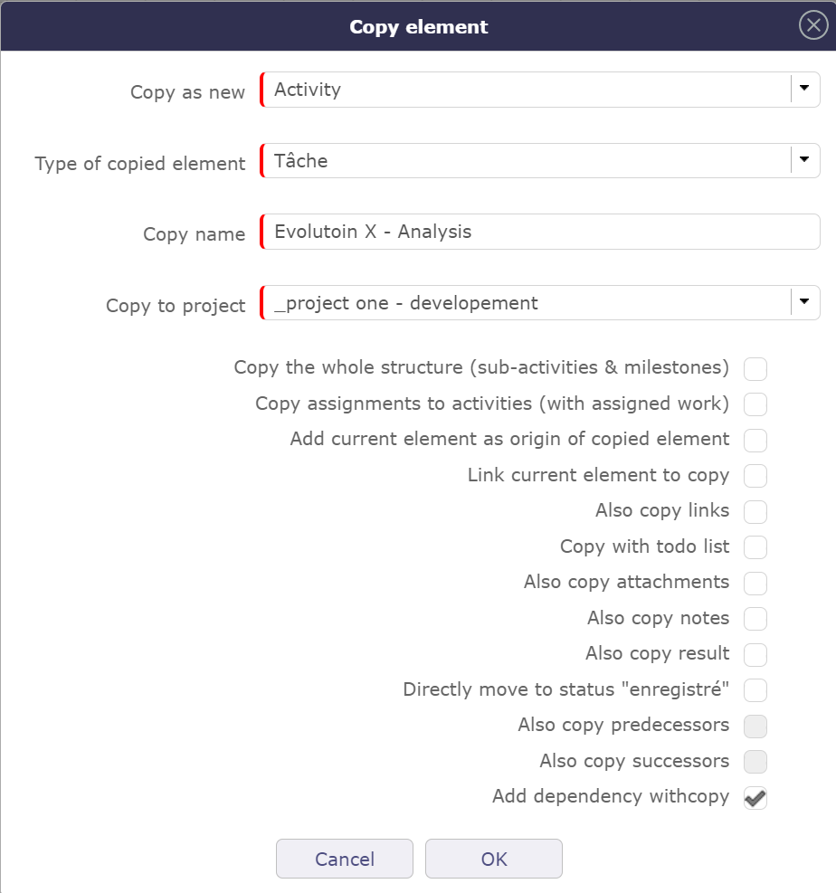 copy activity