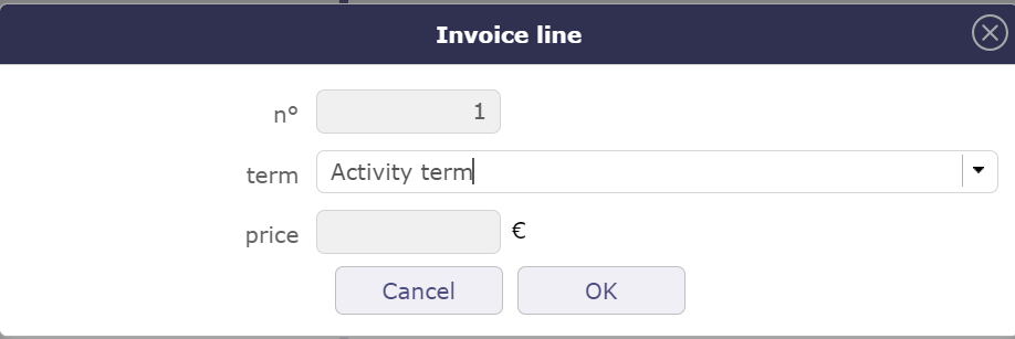 Add a line at term