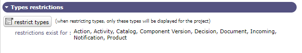 Section - Restrict types