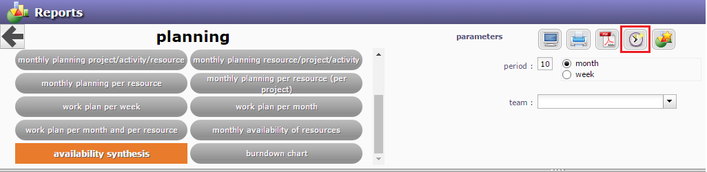 Report selection