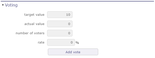 Voting section