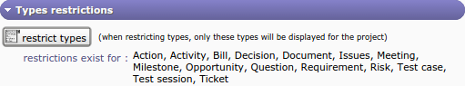 Section - Restrict types
