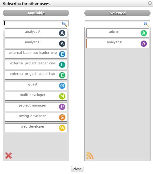 Dialog box - Susbcribe for other