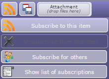 Dialog box - Susbcribe detail
